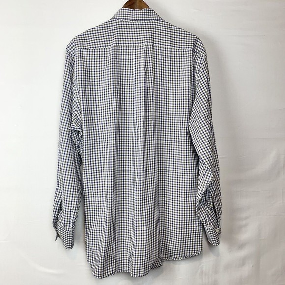 Peter Millar Multicolor Plaid Check Long Sleeve Button Down Casual Shirt Large - Picture 2 of 7